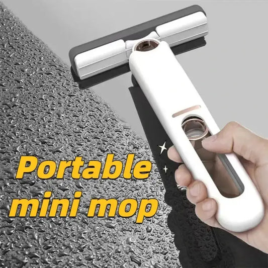 Mini Squeeze Mop Portable Powerful Absorbent Sponge Mop